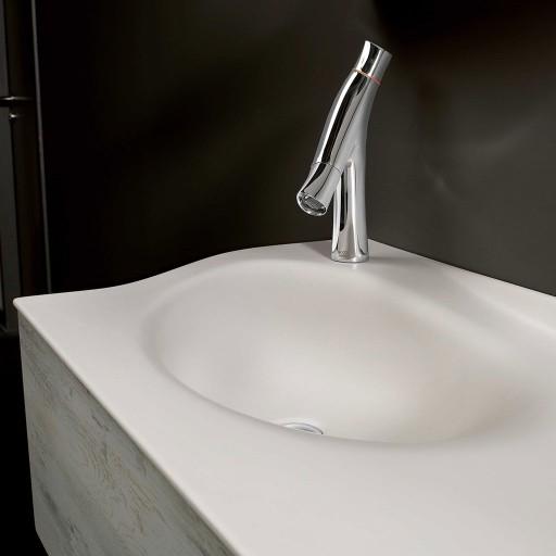 Joya - Meuble vasque à gauche 1 tiroir sans poignée - JOYA12028GPU  Joya - Meuble vasque à gauche 1 tiroir sans poignée - JOYA12028GPU
