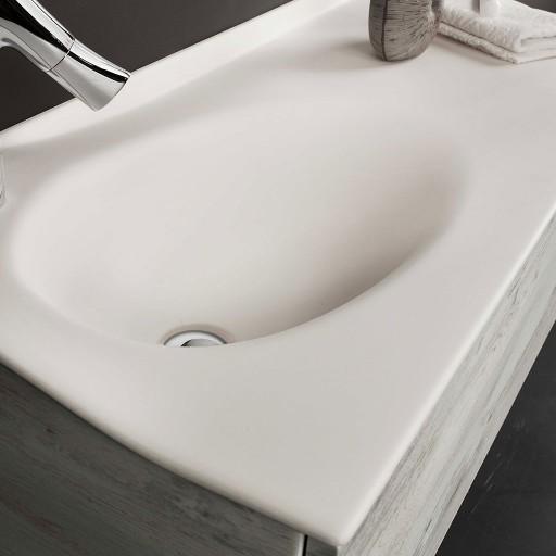 Joya - Meuble vasque à gauche 1 tiroir sans poignée - JOYA12028GPU  Joya - Meuble vasque à gauche 1 tiroir sans poignée - JOYA12028GPU