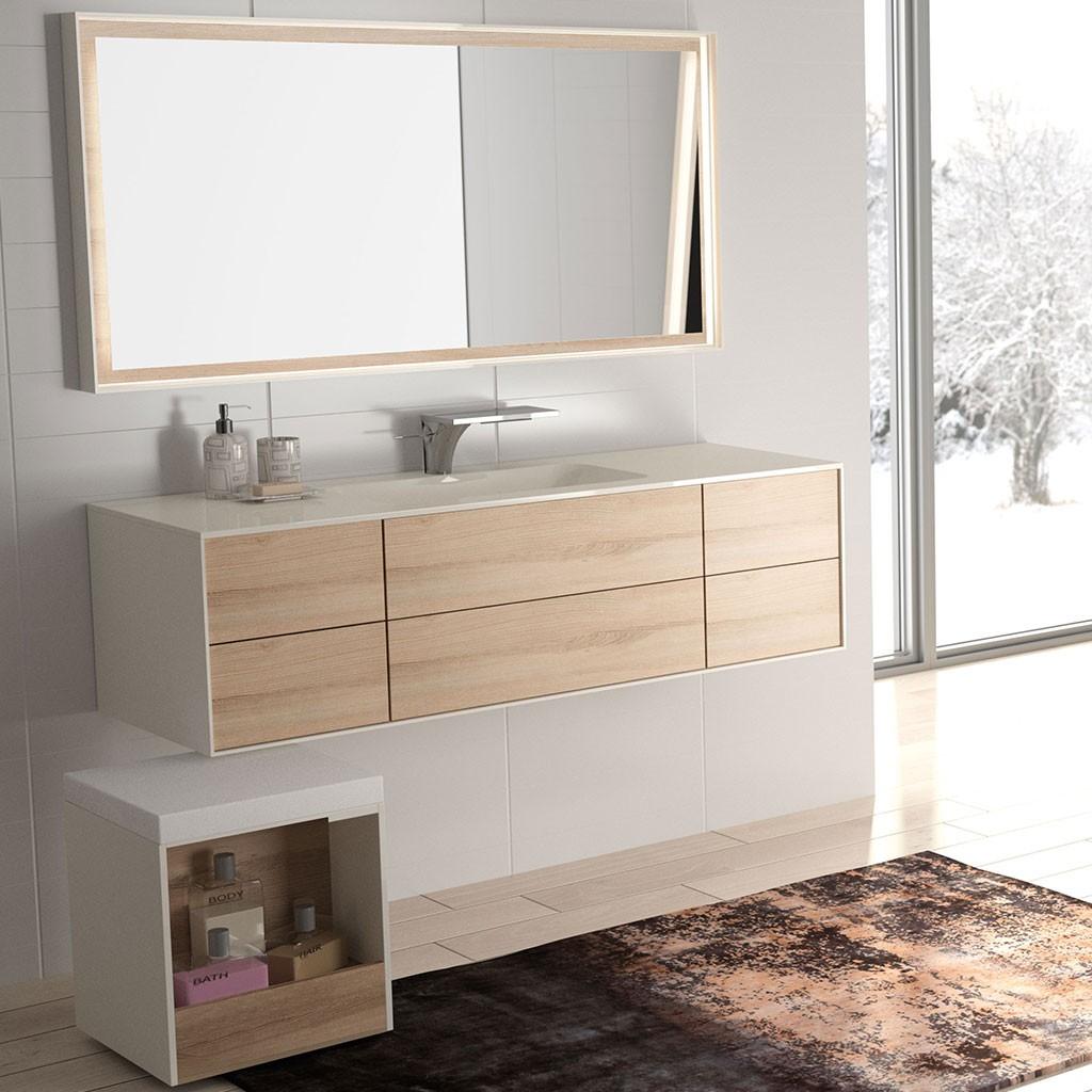 Kitoï - Tabouret solid surface avec coussin et rangement - KITOTAB  Kitoï - Tabouret solid surface avec coussin et rangement - KITOTAB