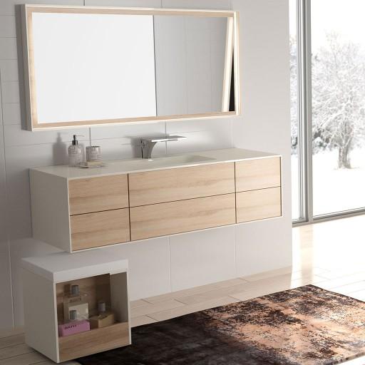 Kitoï - Tabouret solid surface avec coussin et rangement - KITOTAB  Kitoï - Tabouret solid surface avec coussin et rangement - KITOTAB