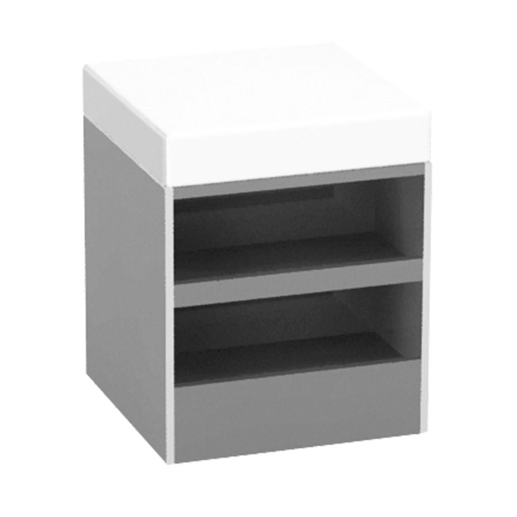  Kitoï - Tabouret solid surface avec coussin et rangement - KITOTAB