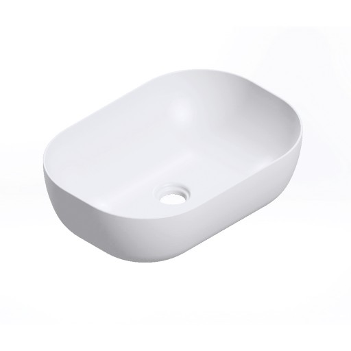 Sumiko - Vasque arrondie céramique blanc - VSQRECCERBL  Sumiko - Vasque arrondie céramique blanc - VSQRECCERBL