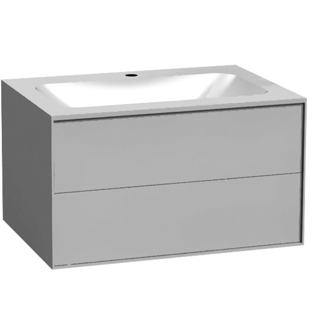  Kitoï - Meuble vasque solid surface 2 tiroirs - KITO700