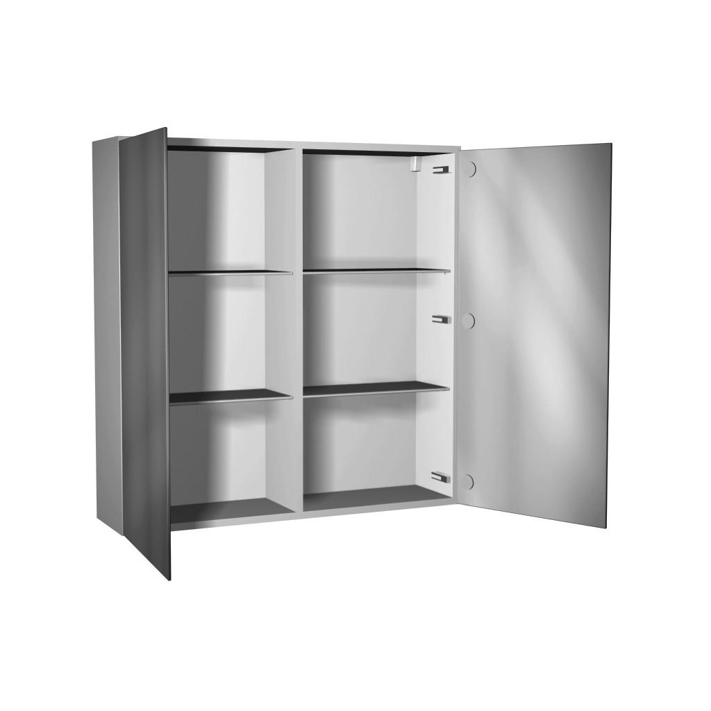 Meubles de bain - Armoire de toilette 2 portes miroir double face - HG8160  Meubles de bain - Armoire de toilette 2 portes miroir double face - HG8160