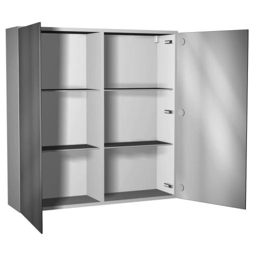 Meubles de bain - Armoire de toilette 2 portes miroir double face - HG8160  Meubles de bain - Armoire de toilette 2 portes miroir double face - HG8160