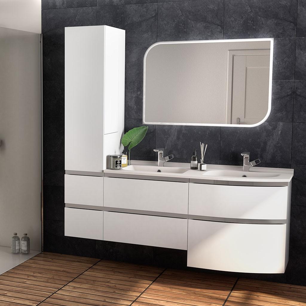Aviso - Meuble double vasque 4 tiroirs - AVI1402VD  Aviso - Meuble double vasque 4 tiroirs - AVI1402VD