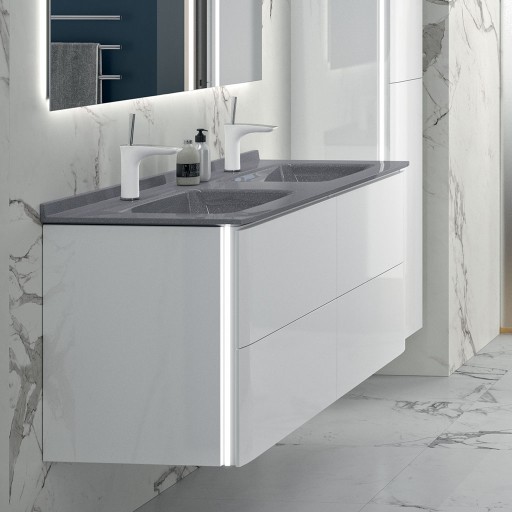 Saxo - Colonne 2 portes sans poignée  - SAXOA3336G  Saxo - Colonne 2 portes sans poignée  - SAXOA3336G